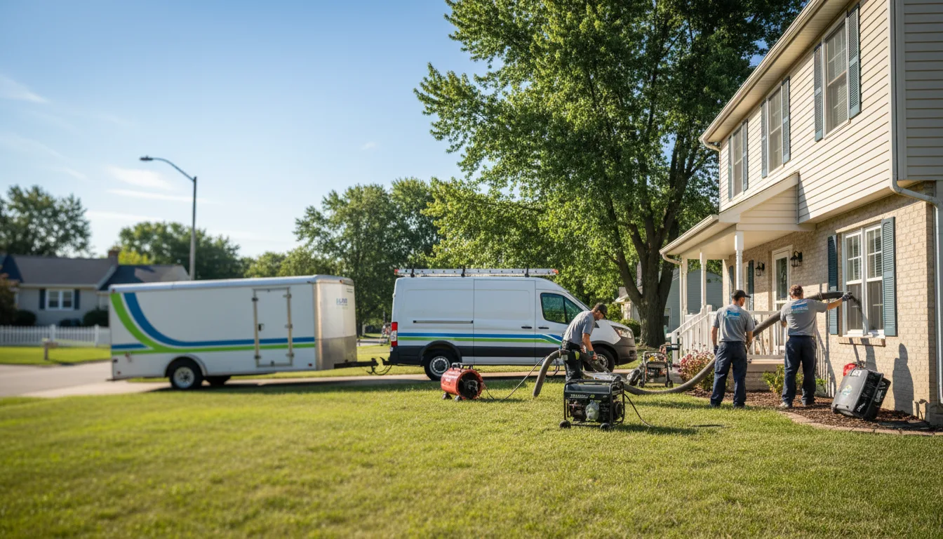 Flooded Basement Restoration And Cleanup With Repair in Bloomfield, MT near me
